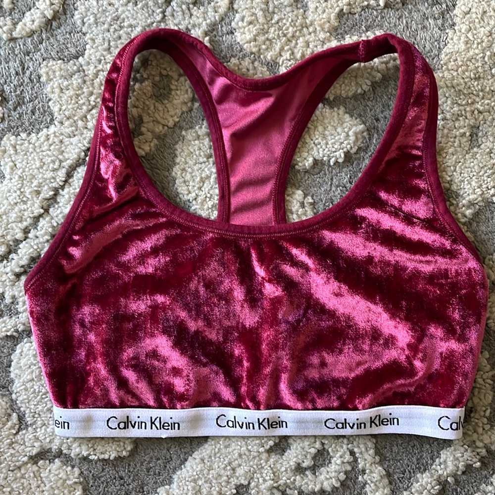Calvin Klein Velour Lounge Bra